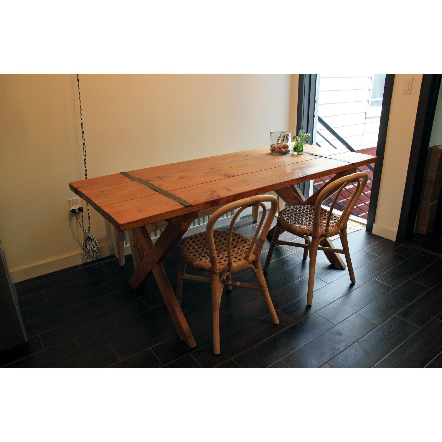 Handmade Reclaimed Wood Dining Table - image-5