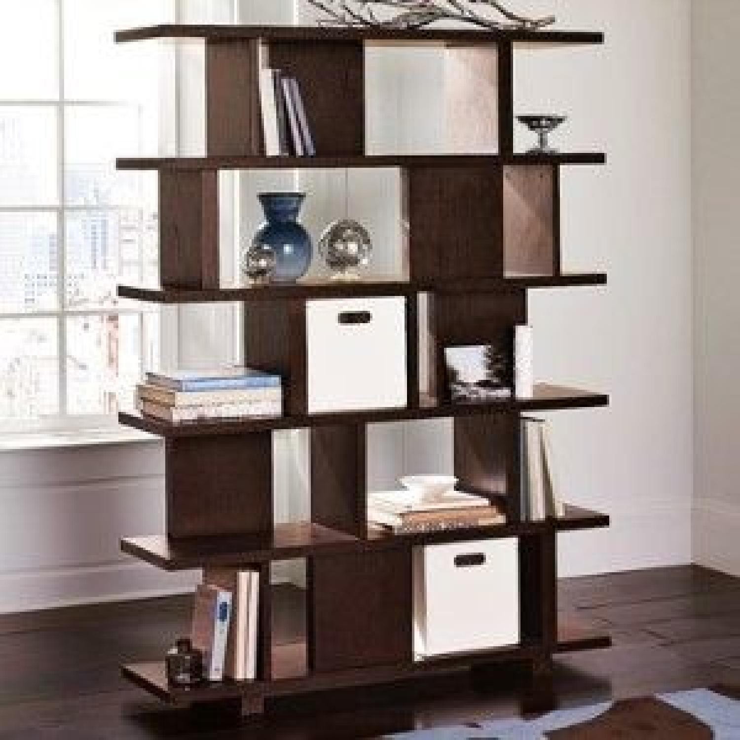 West Elm Room Divider/Bookcase - image-1