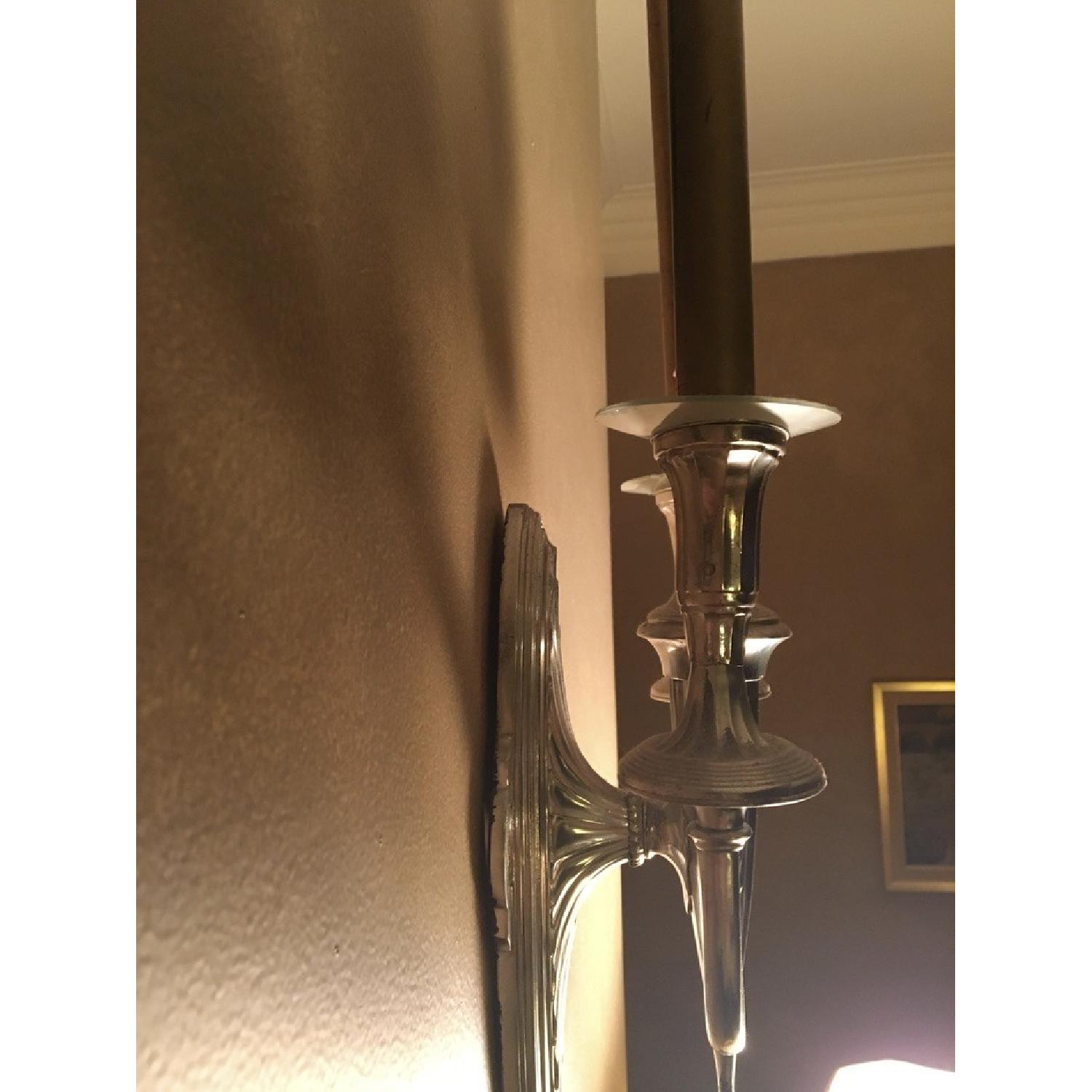 19th Century Silver-Plated Sconces - image-7