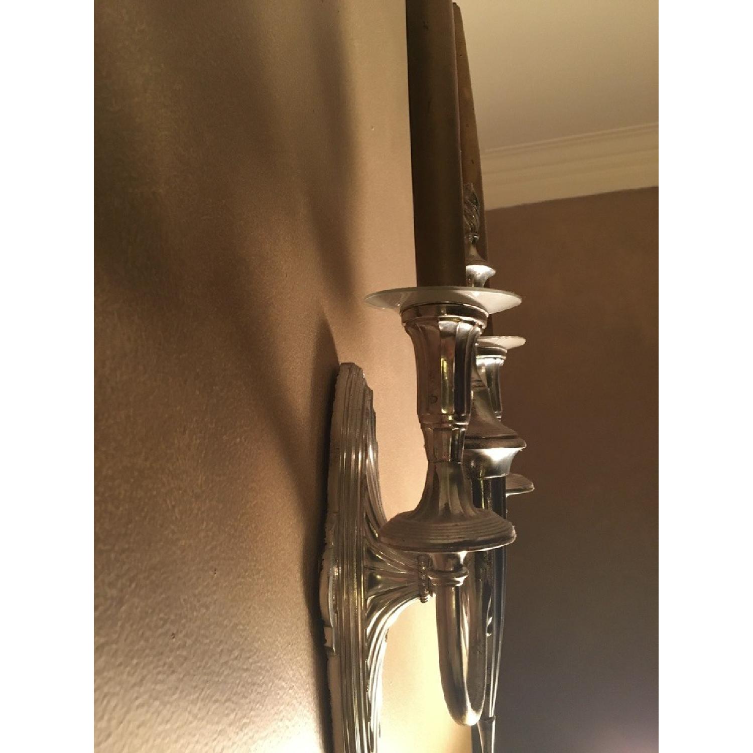 19th Century Silver-Plated Sconces - image-10