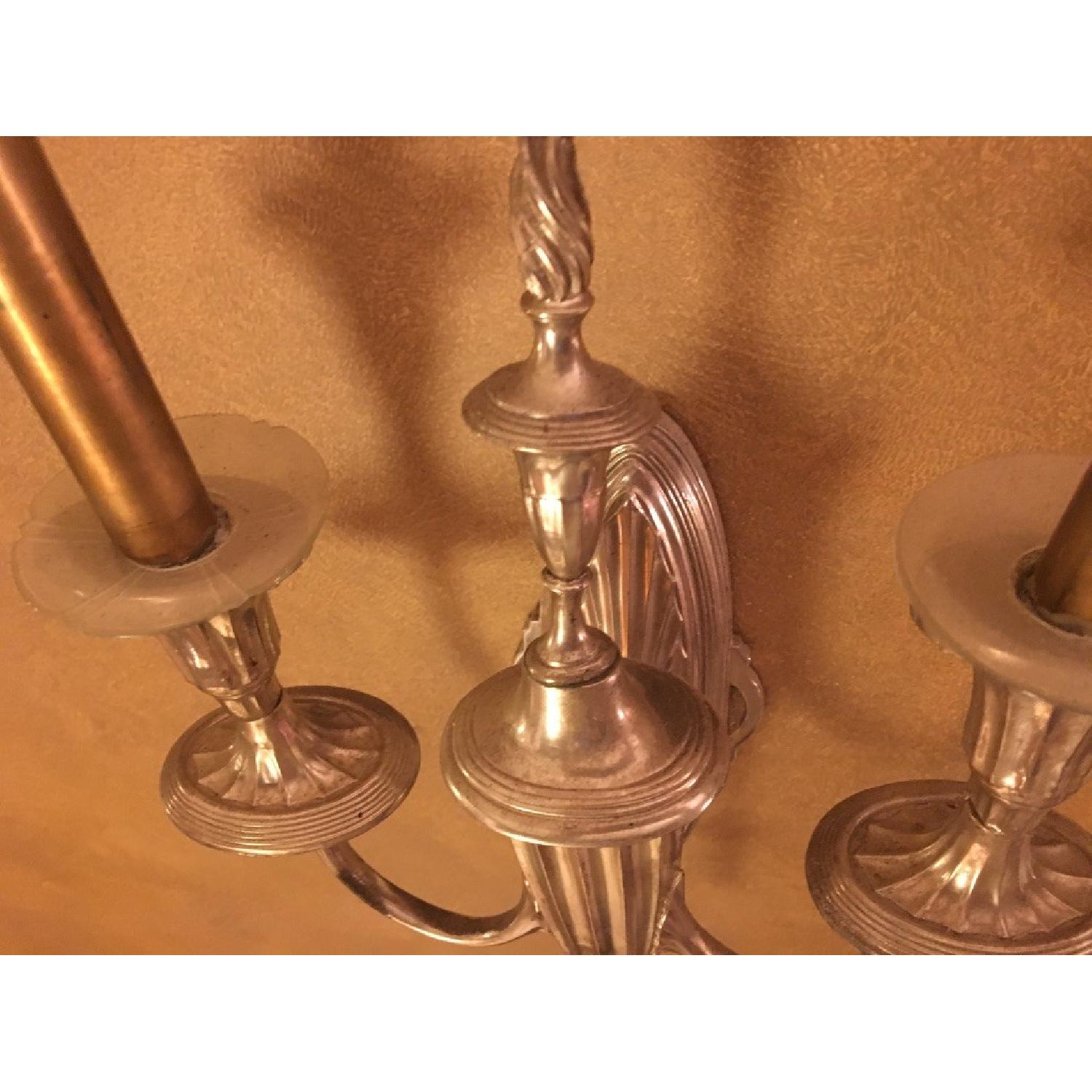 19th Century Silver-Plated Sconces - image-12