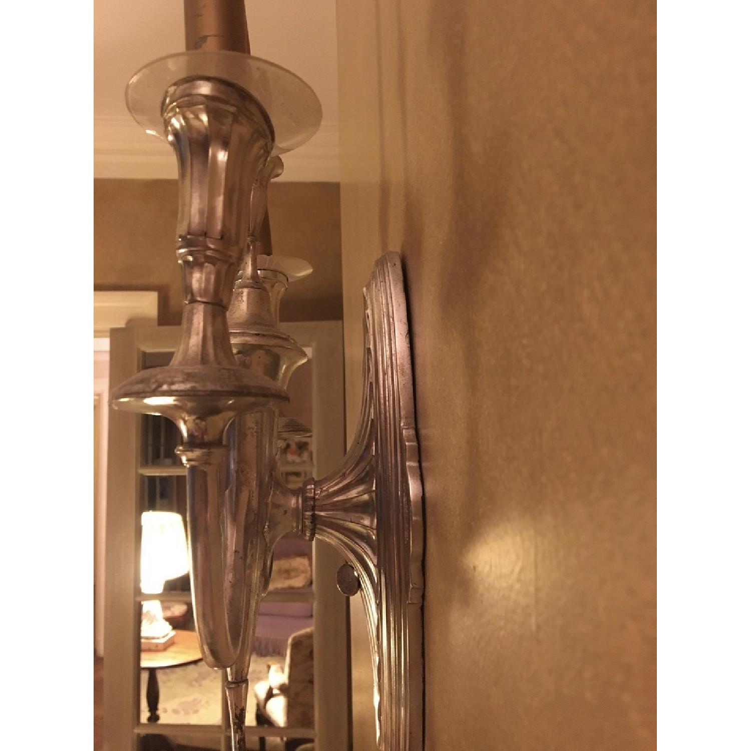 19th Century Silver-Plated Sconces - image-16