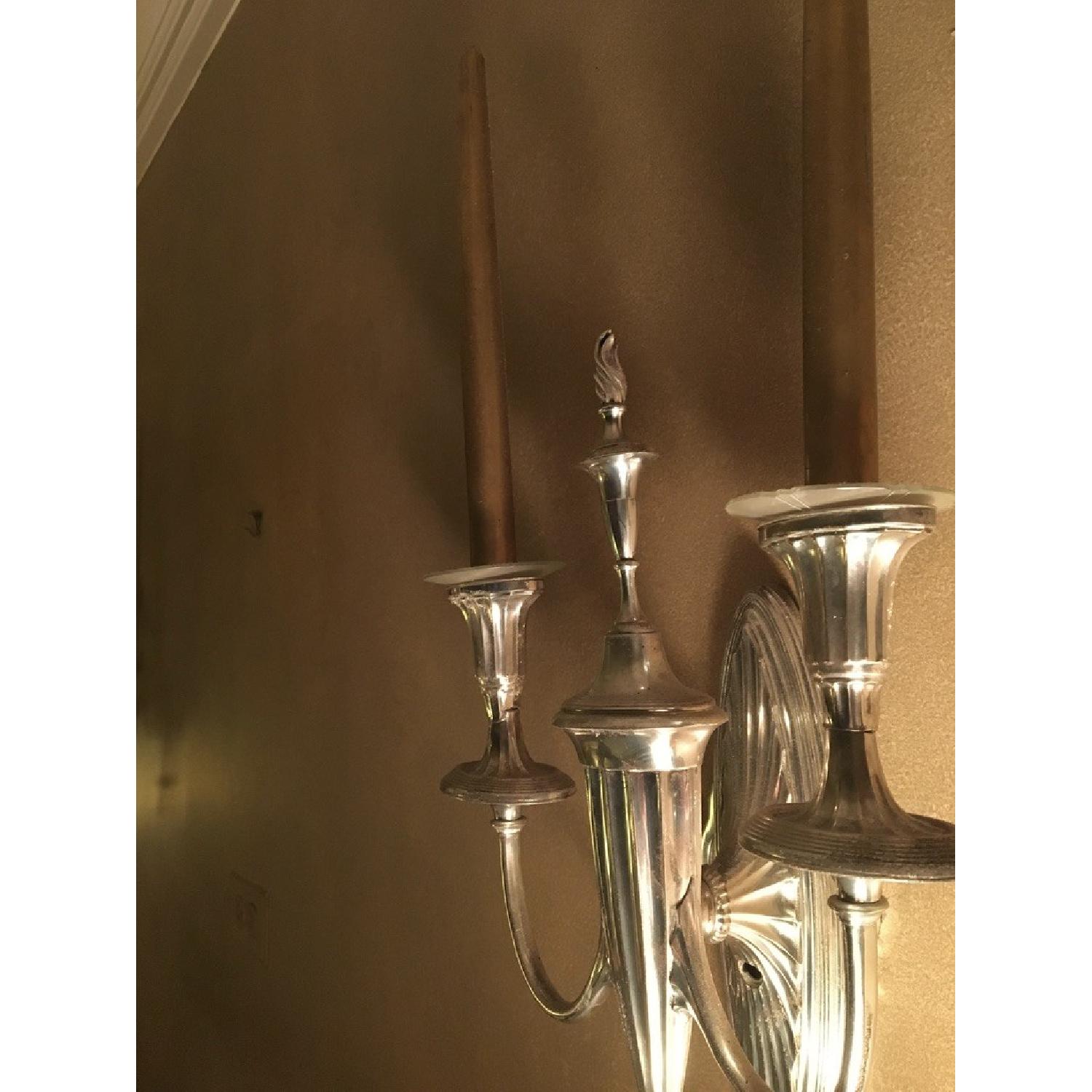19th Century Silver-Plated Sconces - image-17