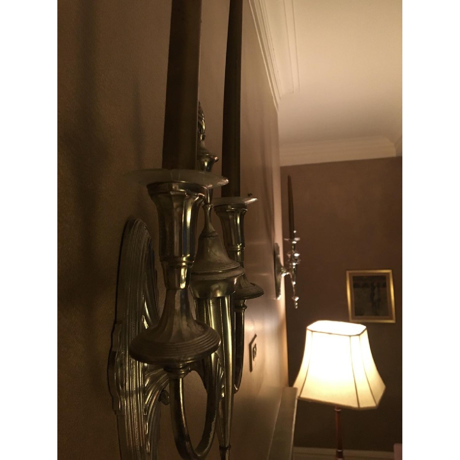 19th Century Silver-Plated Sconces - image-18