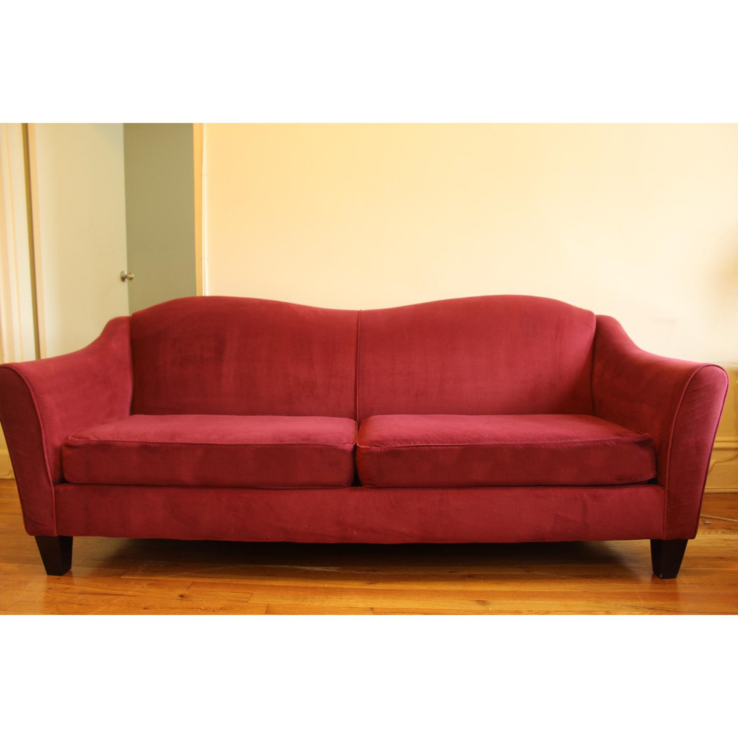 Raymour & Flanigan Red Sofa - image-1