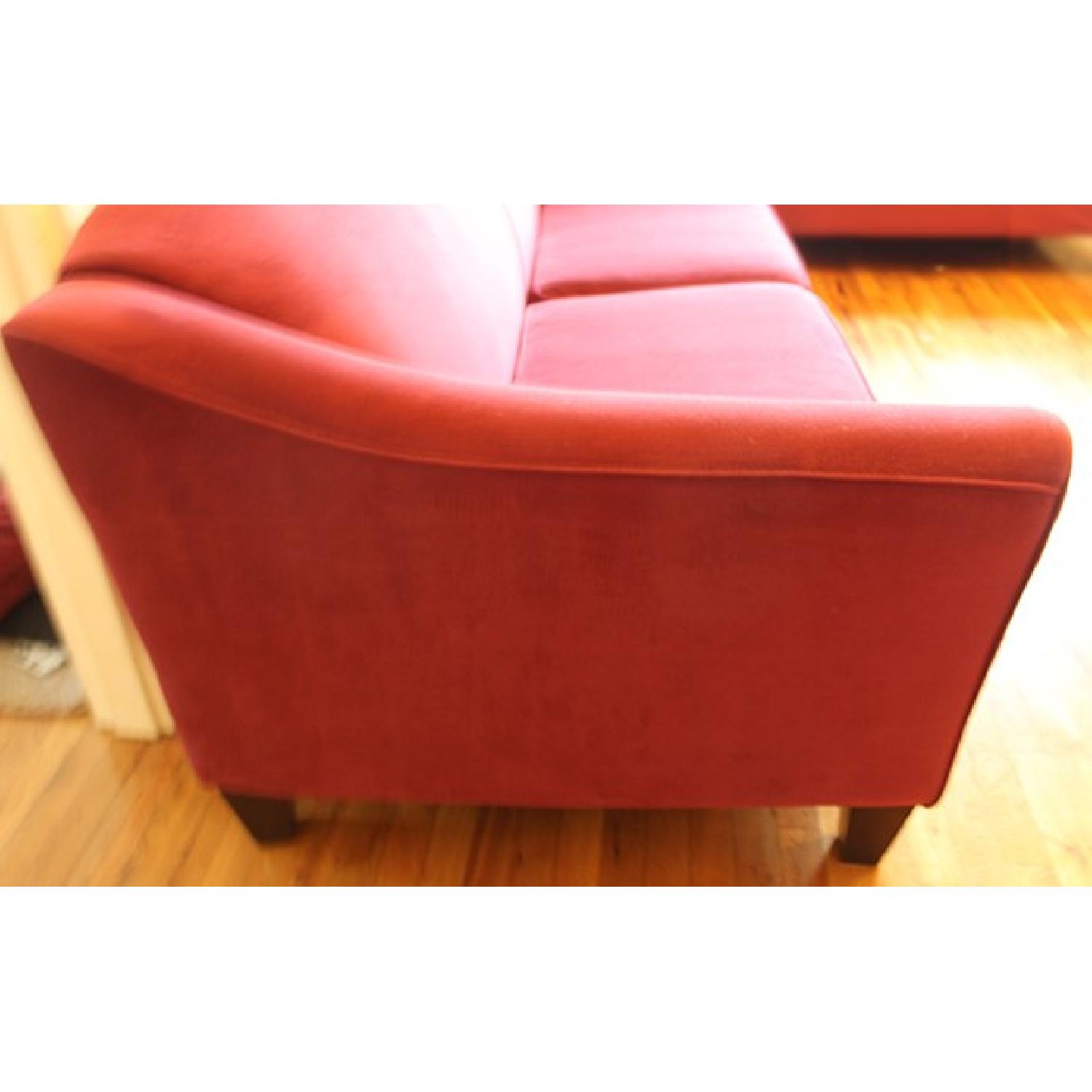 Raymour & Flanigan Red Sofa - image-2