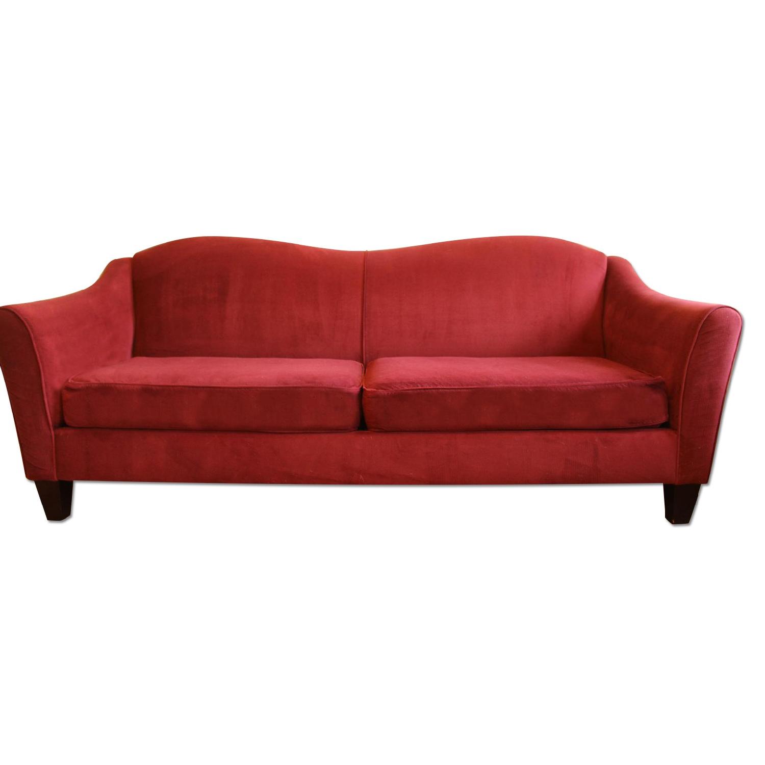 Raymour & Flanigan Red Sofa - image-0