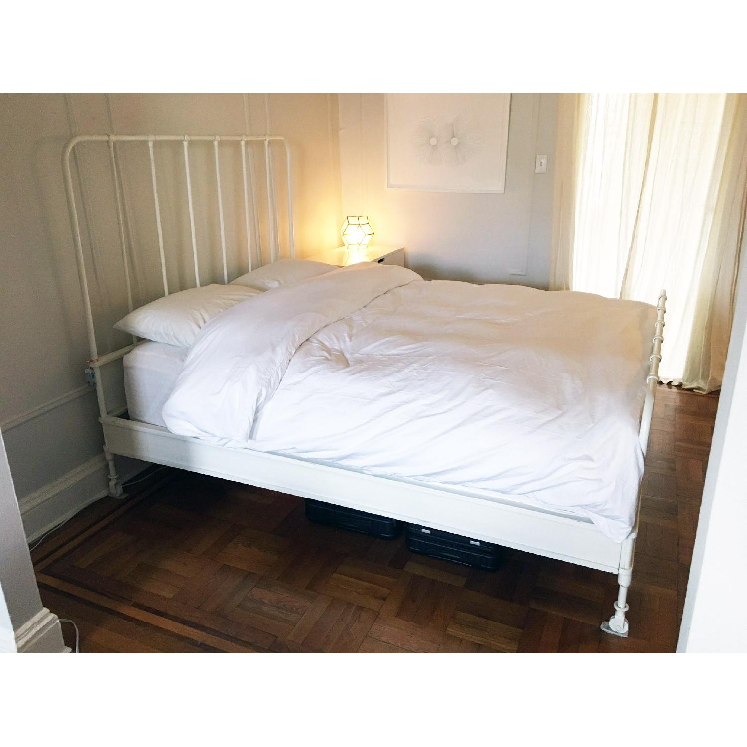 Restoration Hardware Dutch Industrial Bed Frame w/ Footboard - image-1
