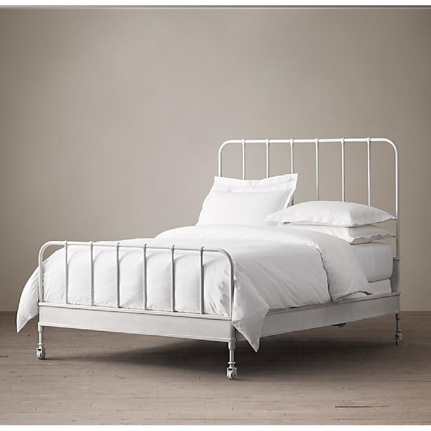 Restoration Hardware Dutch Industrial Bed Frame w/ Footboard - image-3