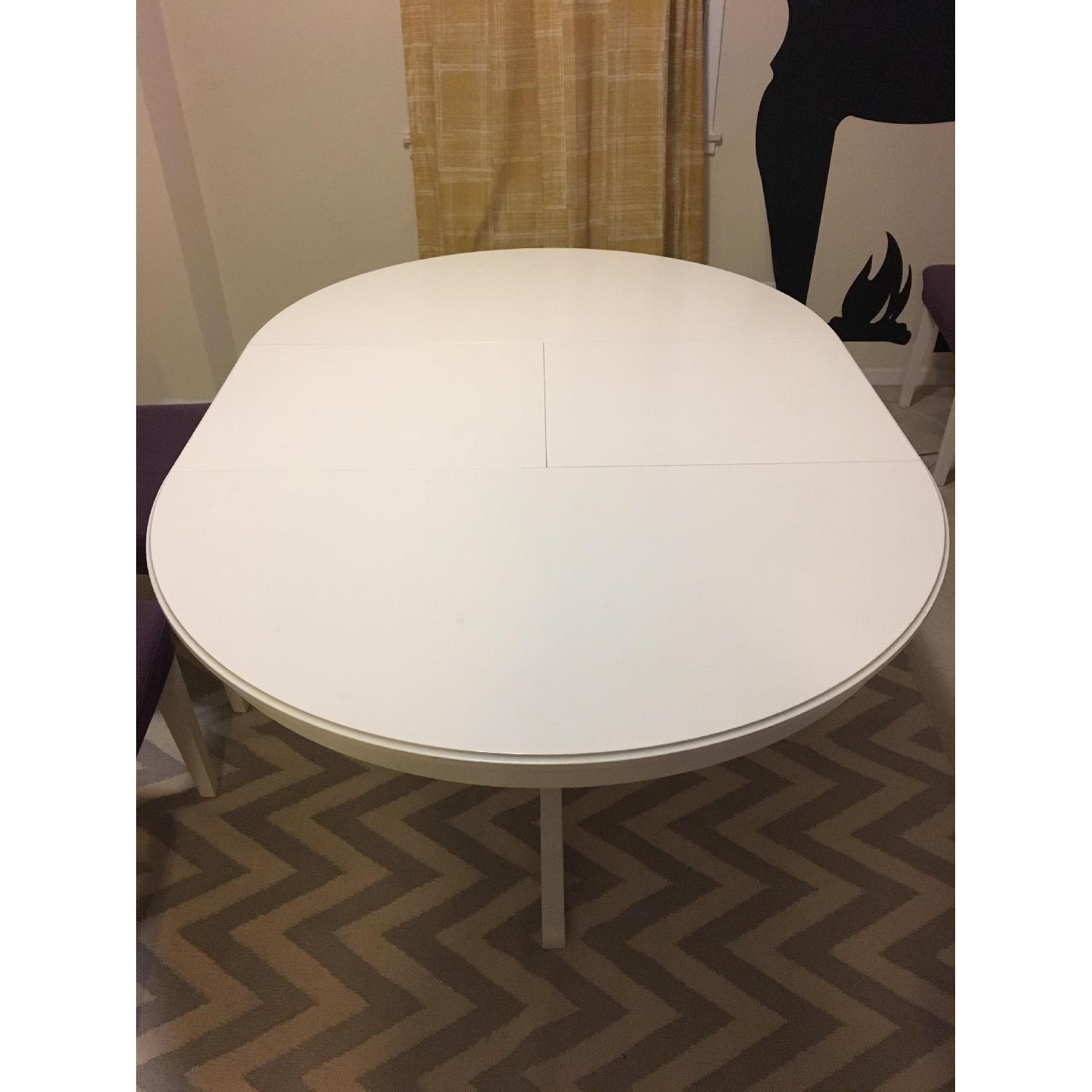 Ikea Ingatorp Extendable Round Dining Table w/ 4 Chairs - image-2