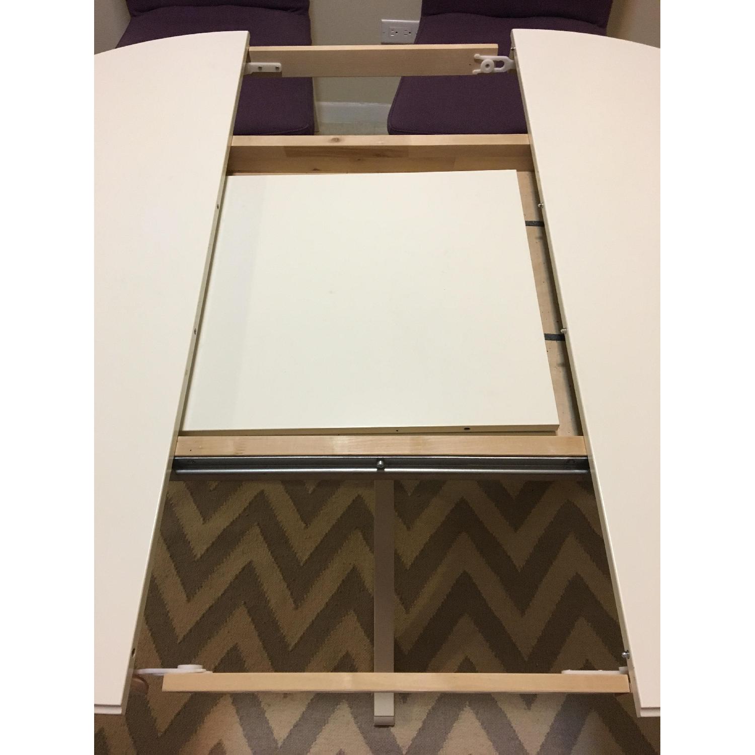 Ikea Ingatorp Extendable Round Dining Table w/ 4 Chairs - image-4