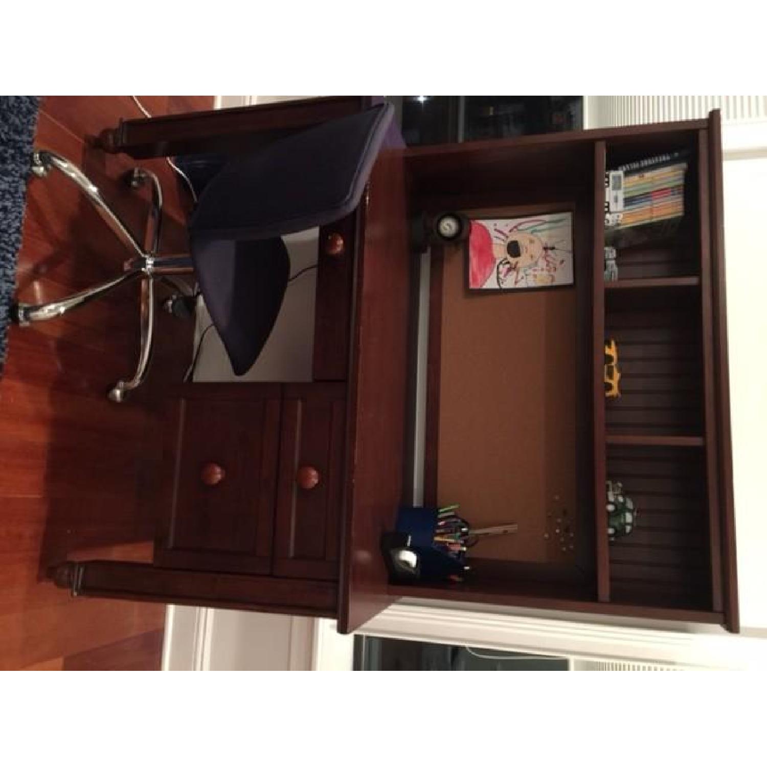 Pottery Barn Kids Desk w/ Hutch & Chair - image-4