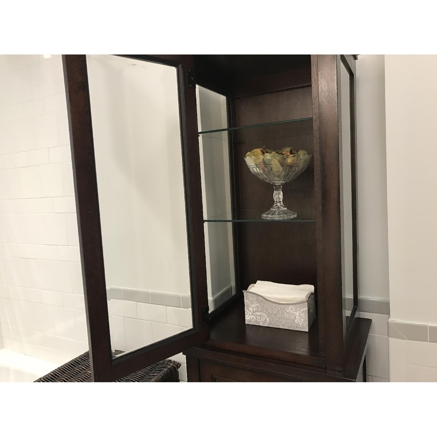 Pottery Barn Wooden Curio Cabinet - image-2