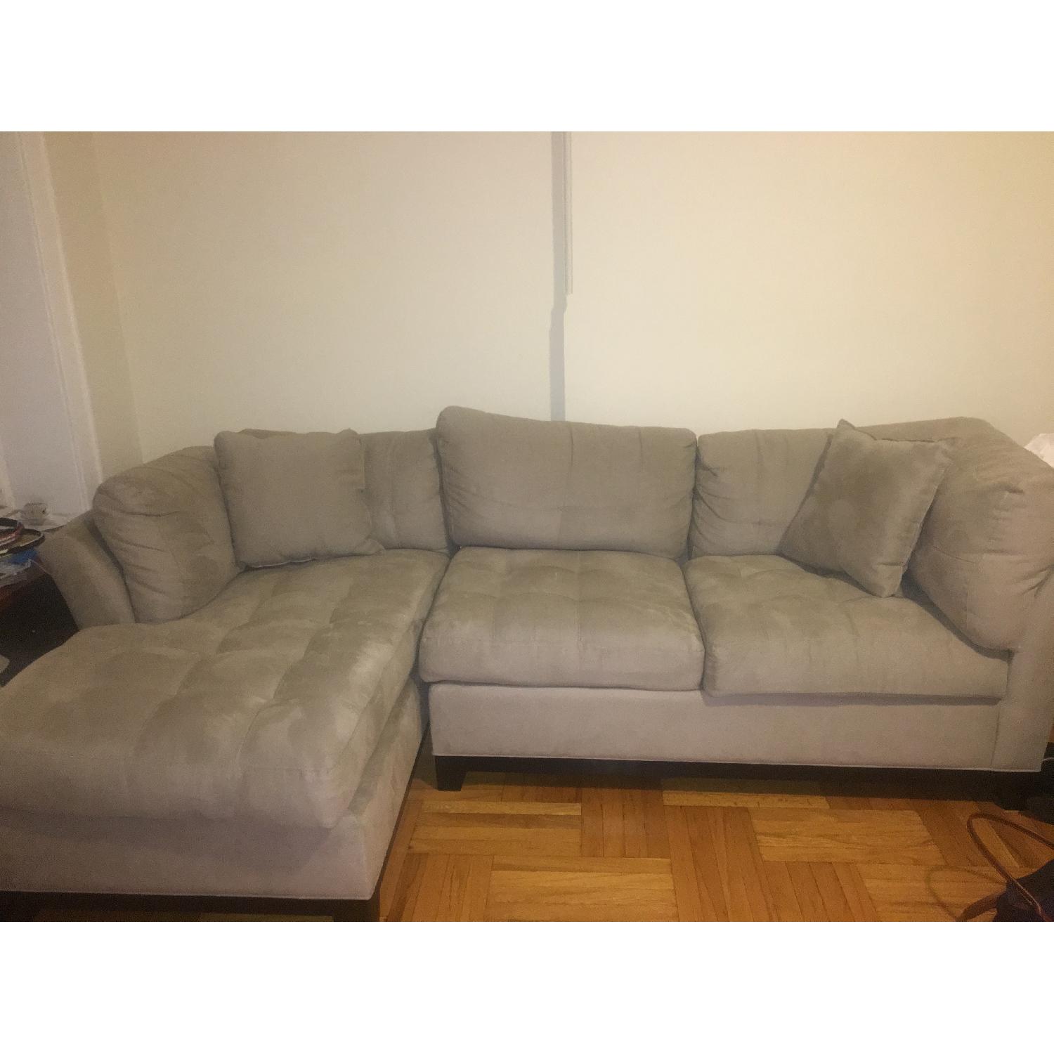 Cindy Crawford Home Metropolis 2-Piece Microfiber Sectional Sofa - image-3