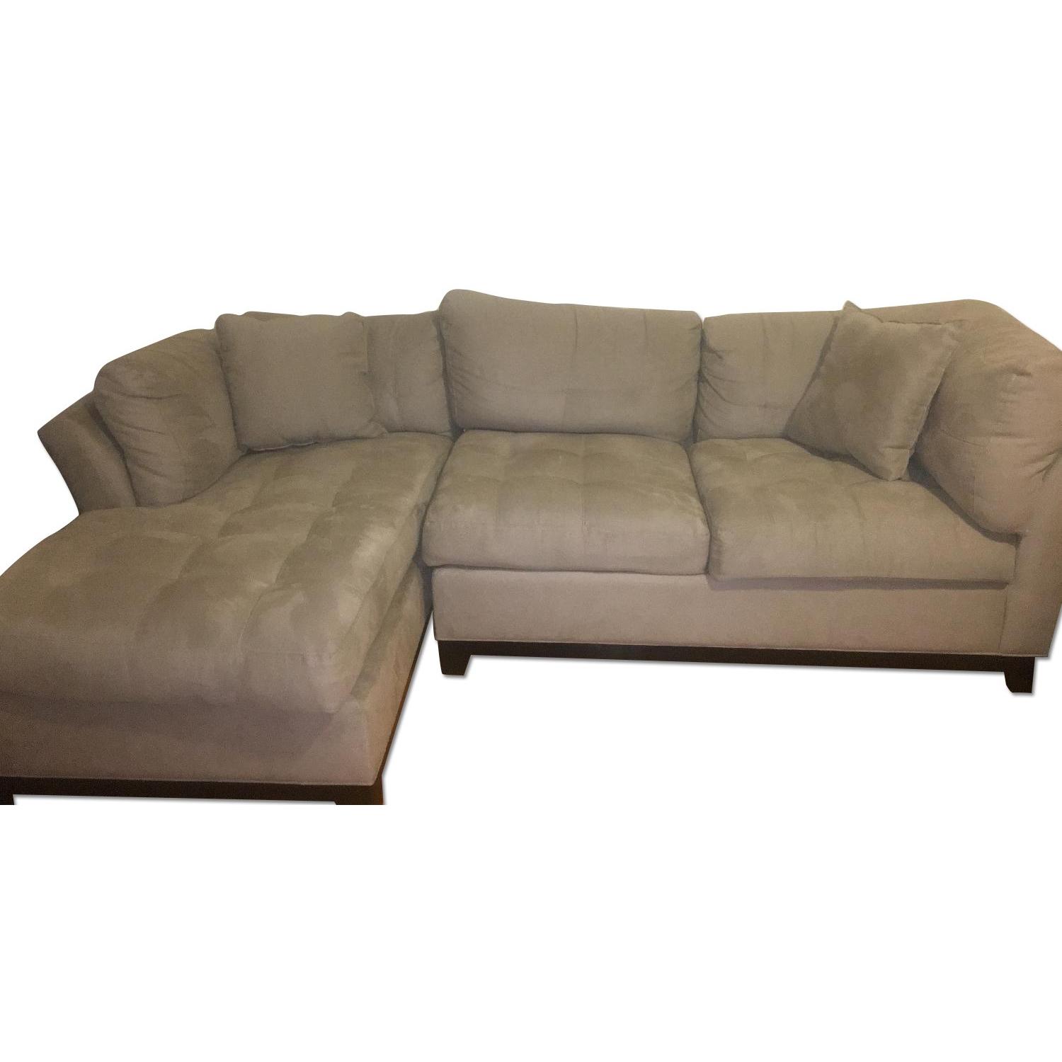 Cindy Crawford Home Metropolis 2-Piece Microfiber Sectional Sofa - image-0