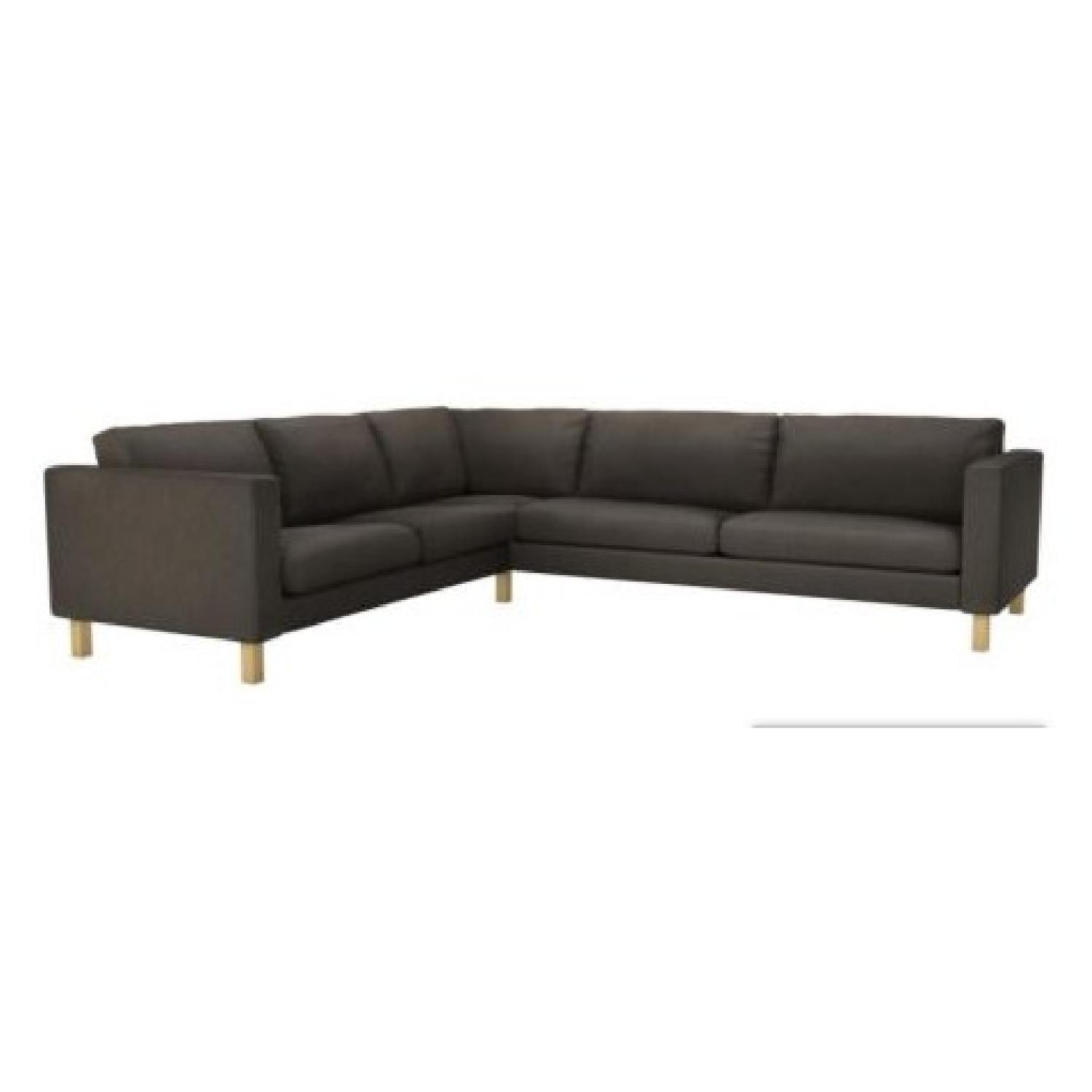 Ikea Karlstad LShaped Sectional Sofa AptDeco