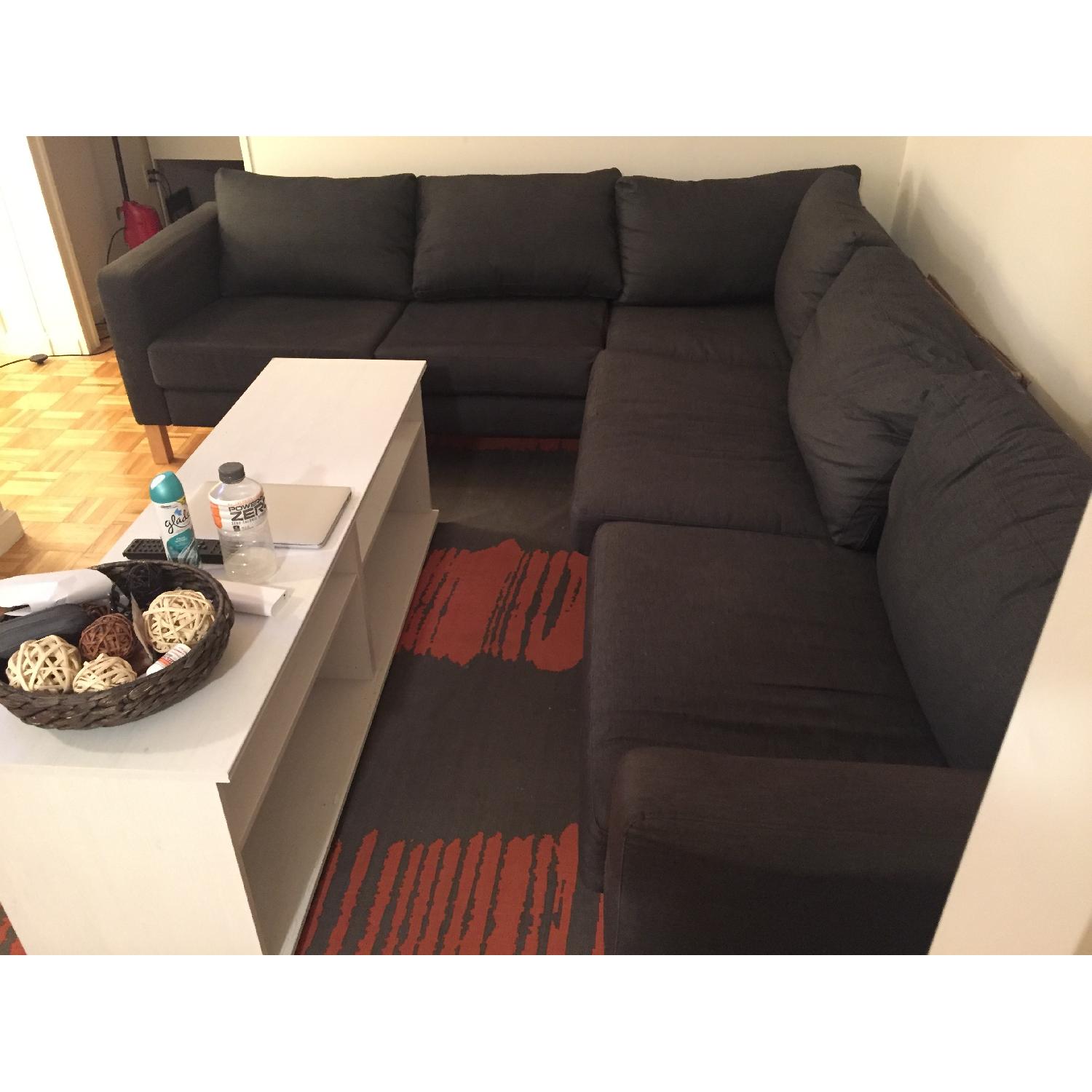 Ikea Karlstad LShaped Sectional Sofa AptDeco