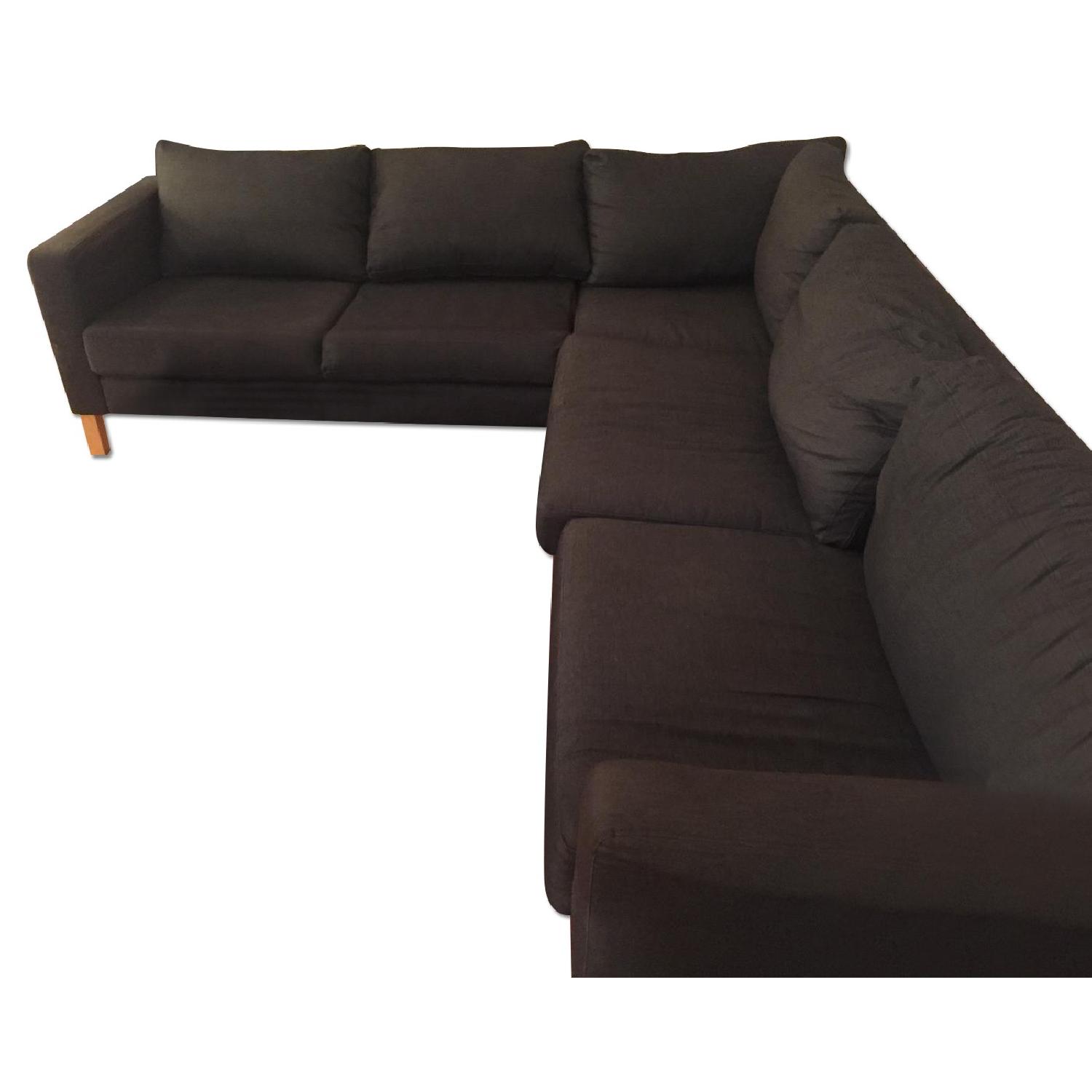 Ikea Karlstad L-Shaped Sectional Sofa - AptDeco