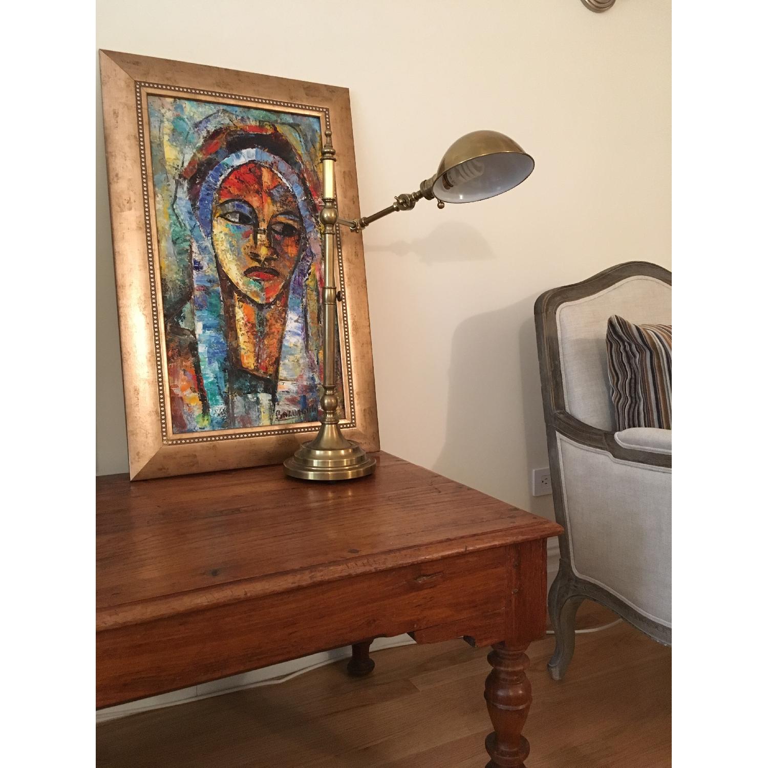 Restoration Hardware Franklin Pharmacy Task Table Lamp in Antique Brass - image-5