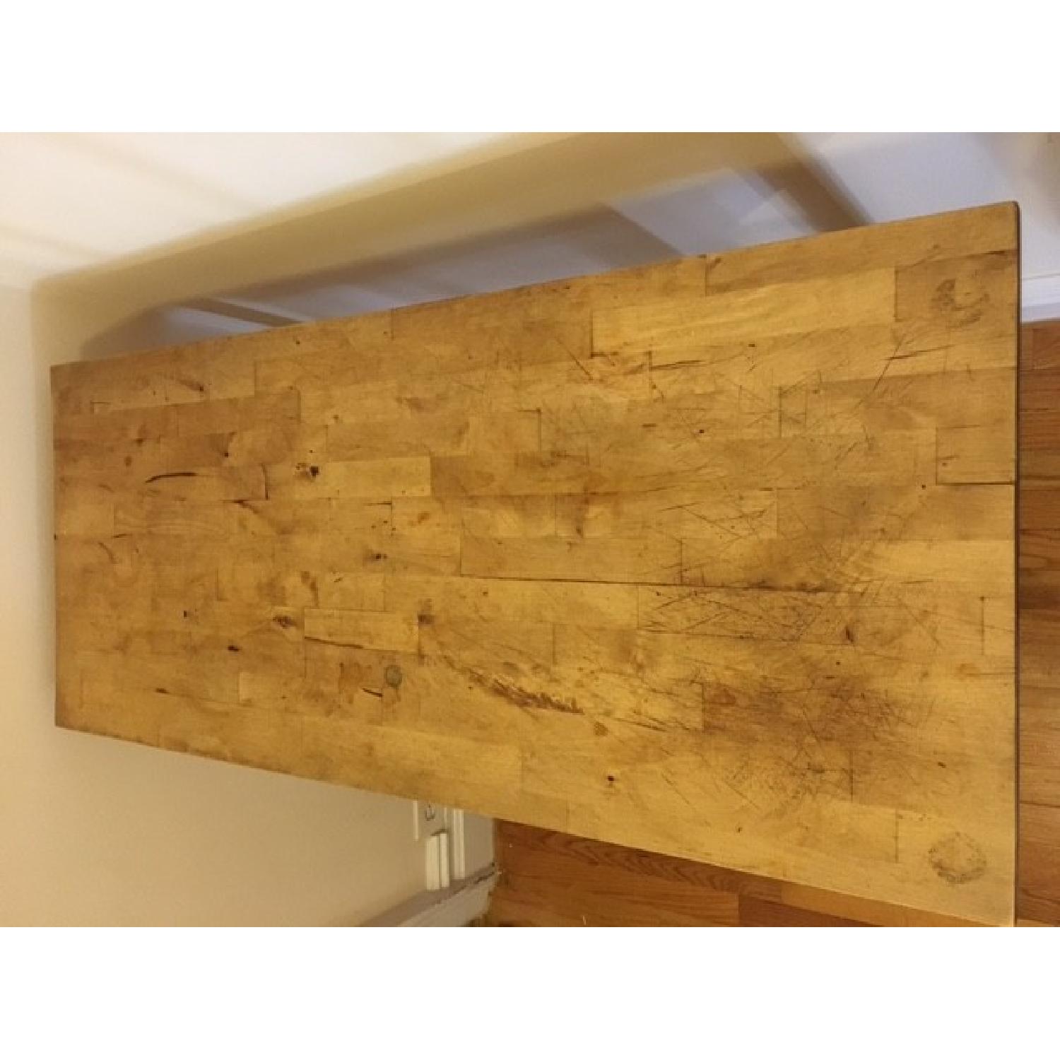 Ikea Forhoja Birch Rolling Kitchen Cart w/ Shelves - image-3