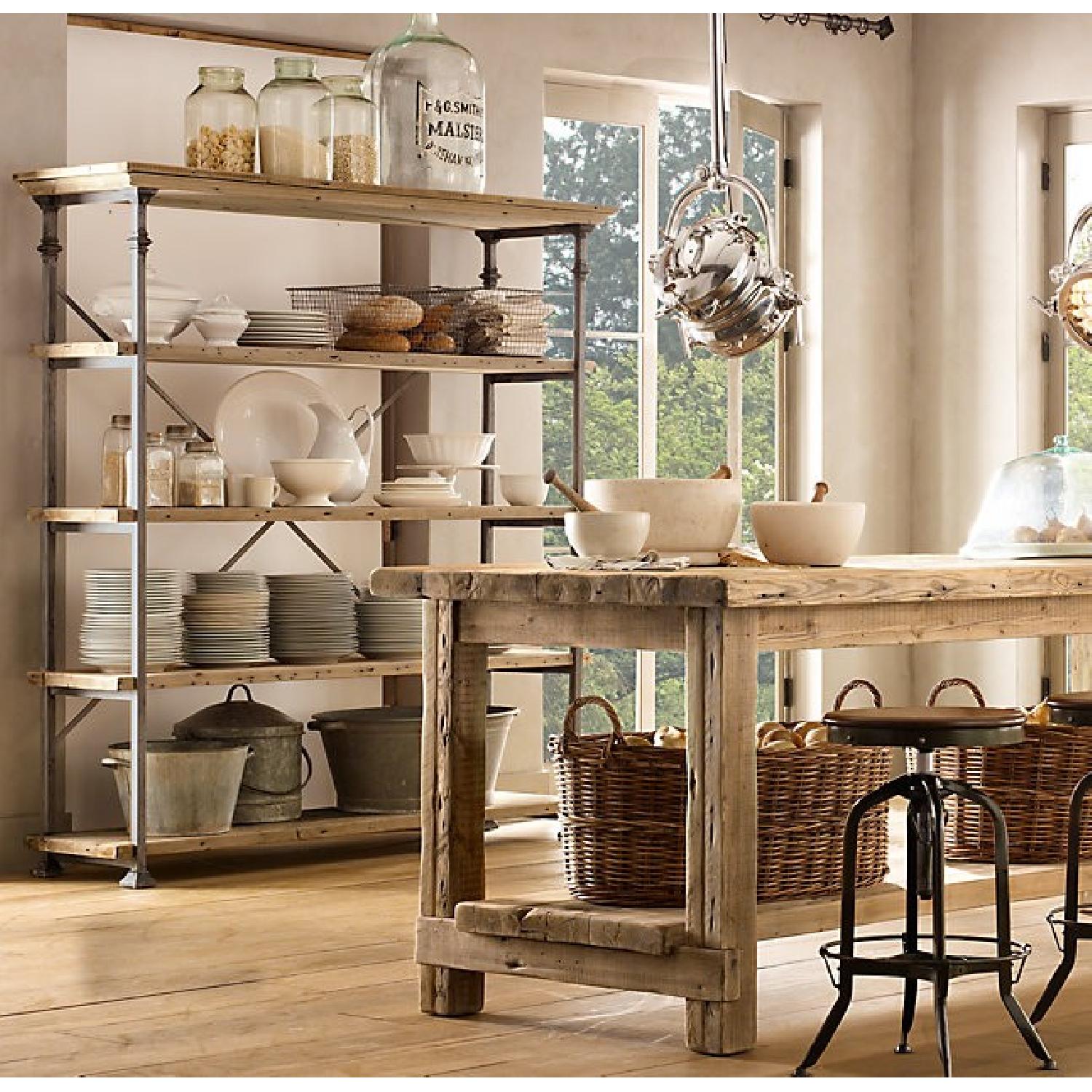 Restoration Hardware Salvaged Wood Baker's Rack Shelves/Storage - image-8