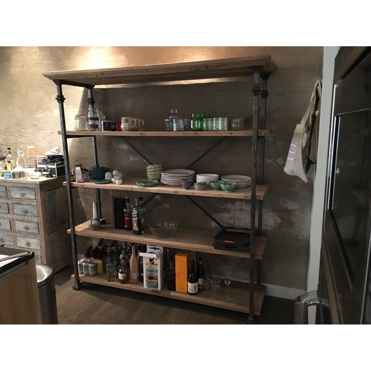 Restoration Hardware Salvaged Wood Baker's Rack Shelves/Storage - image-10