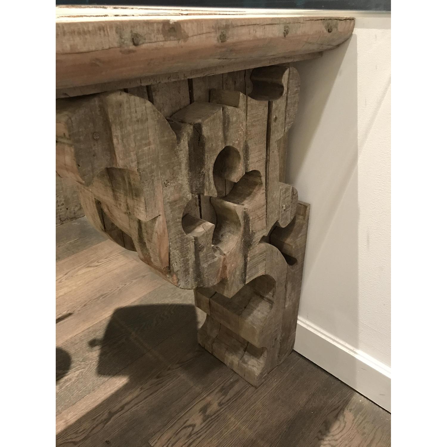 Restoration Hardware Corbel Glass Console/Desk - image-1