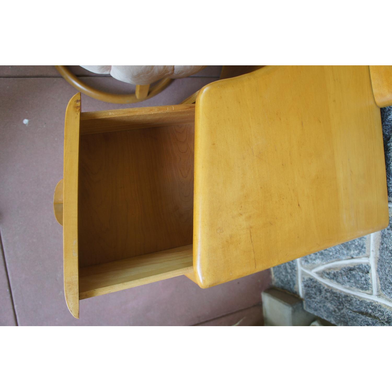 Heywood Wakefield Rio Champagne Maple Vanity & Stool AptDeco