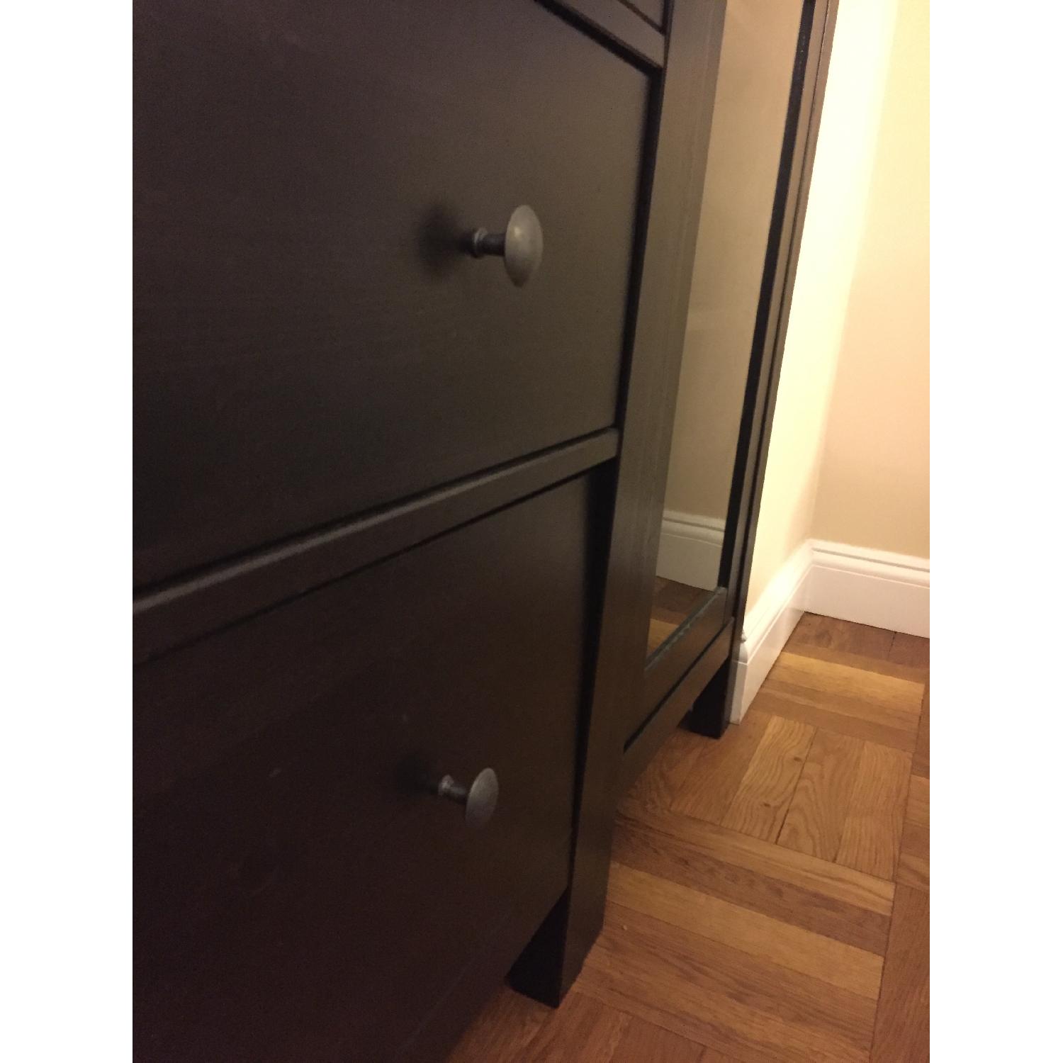 Ikea Glass Door Cabinet w/ 3 Drawers & Side Glass Door Cabinet - image-4