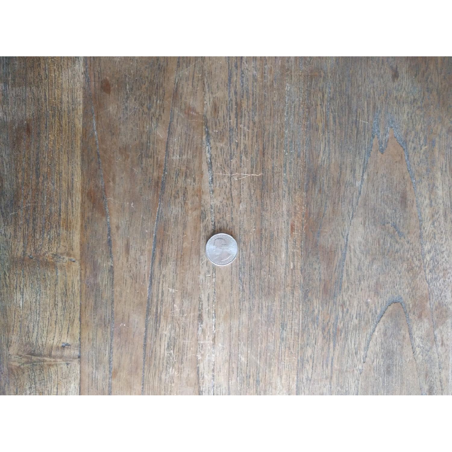 Crate & Barrel Large Solid Teak Square Coffee Table - image-4