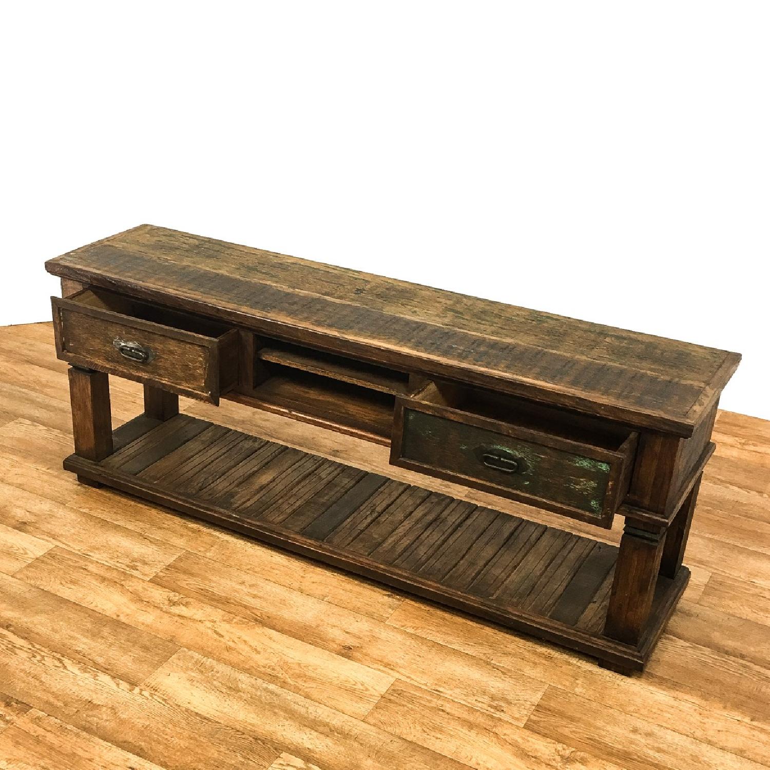Reclaimed Wood Rustic Console Table - image-2