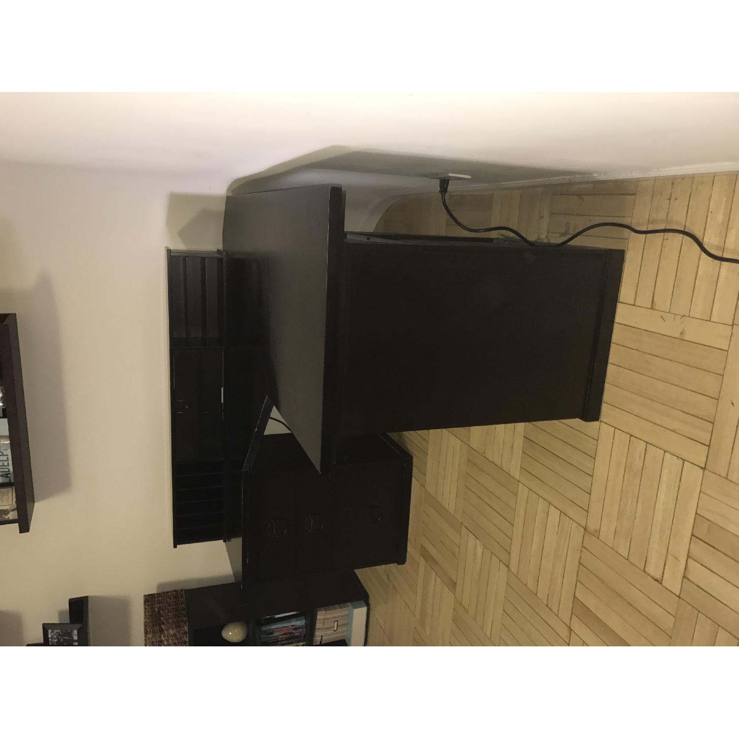 Pottery Barn Bedford Corner Desk w/ Hutch in Espresso Wood - image-9