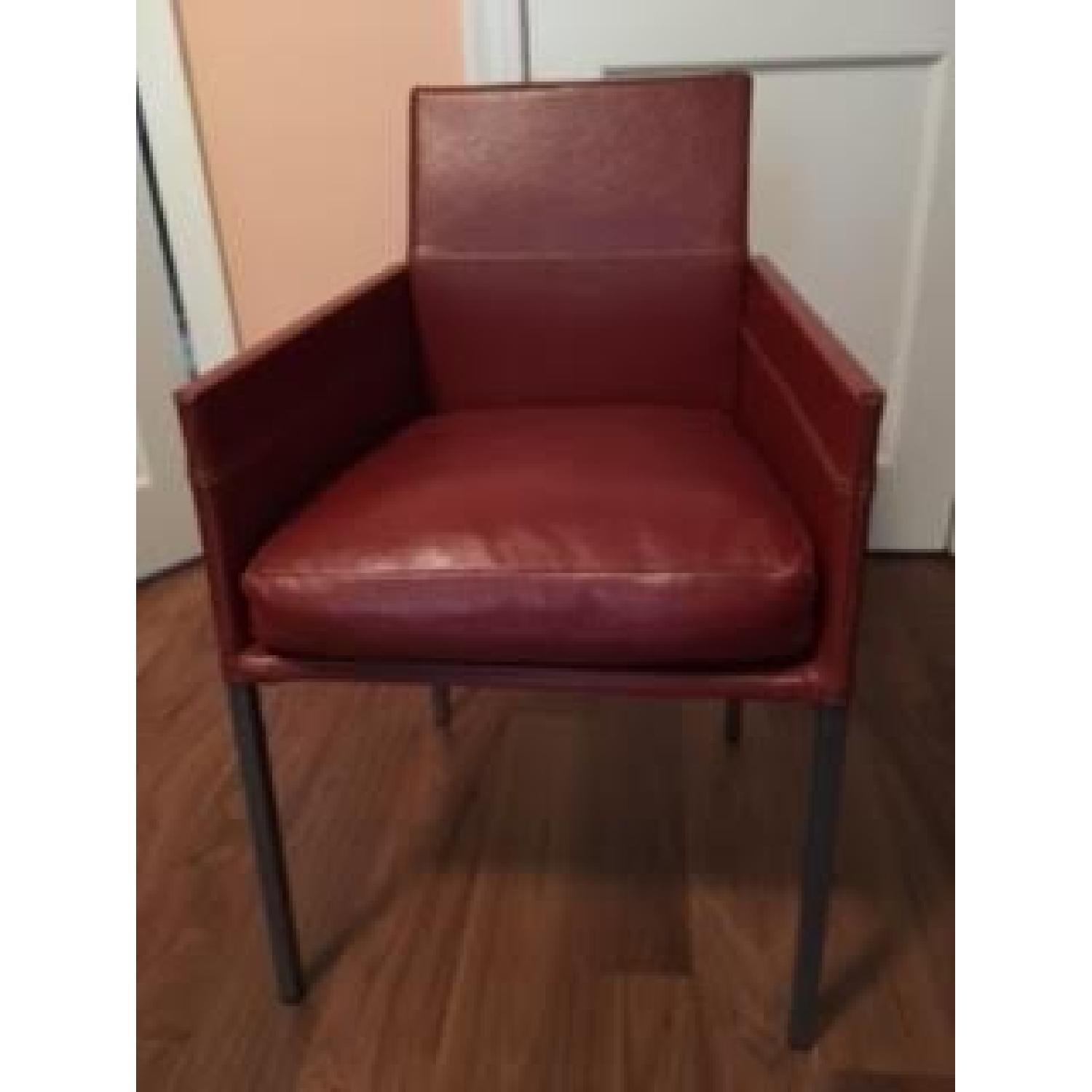 Red Leather Chairs - image-1