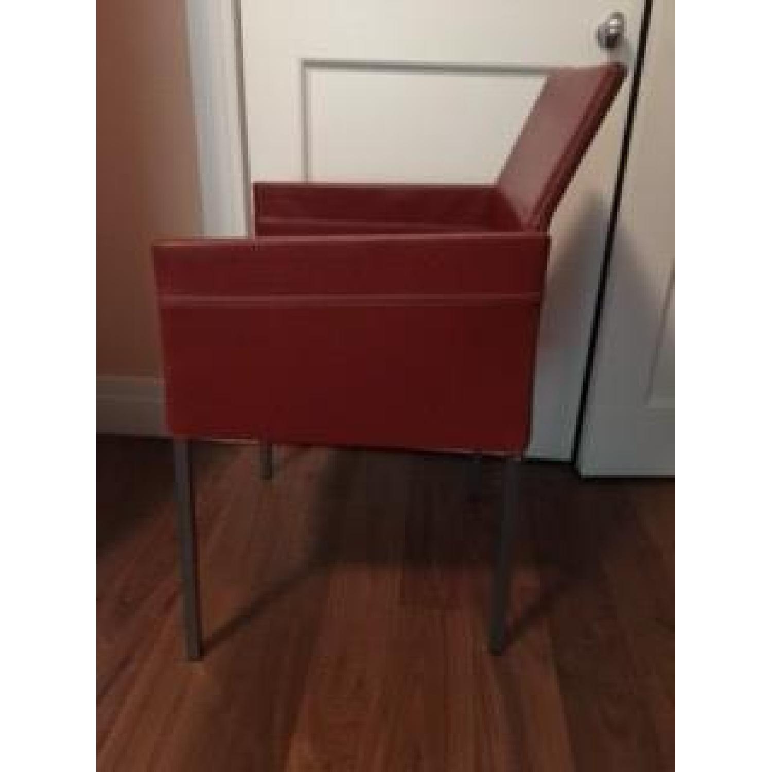Red Leather Chairs - image-3